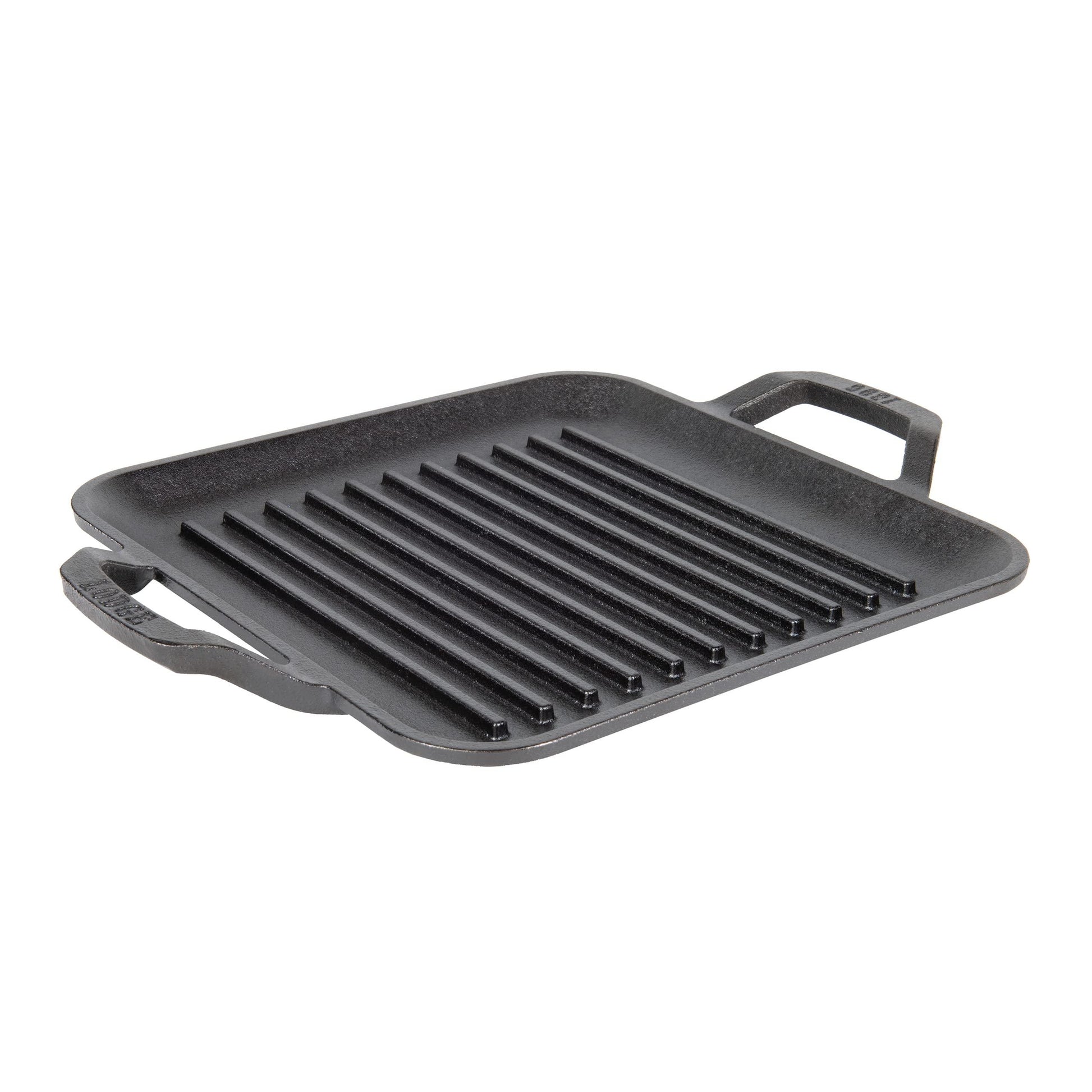 Lodge Cast Iron Chef Collection Square Grill Pan, Pre-Seasoned - 11 in - CookCave