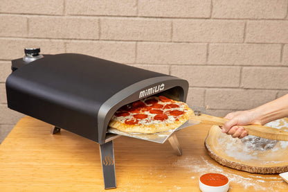 Mimiuo Gas Pizza Oven Outdoor - Portable Propane Pizza Ovens for Outside - Professional Pizza Stove with 13 inch Pizza Stone, Ideal for Any Outdoor Kitchen - CookCave