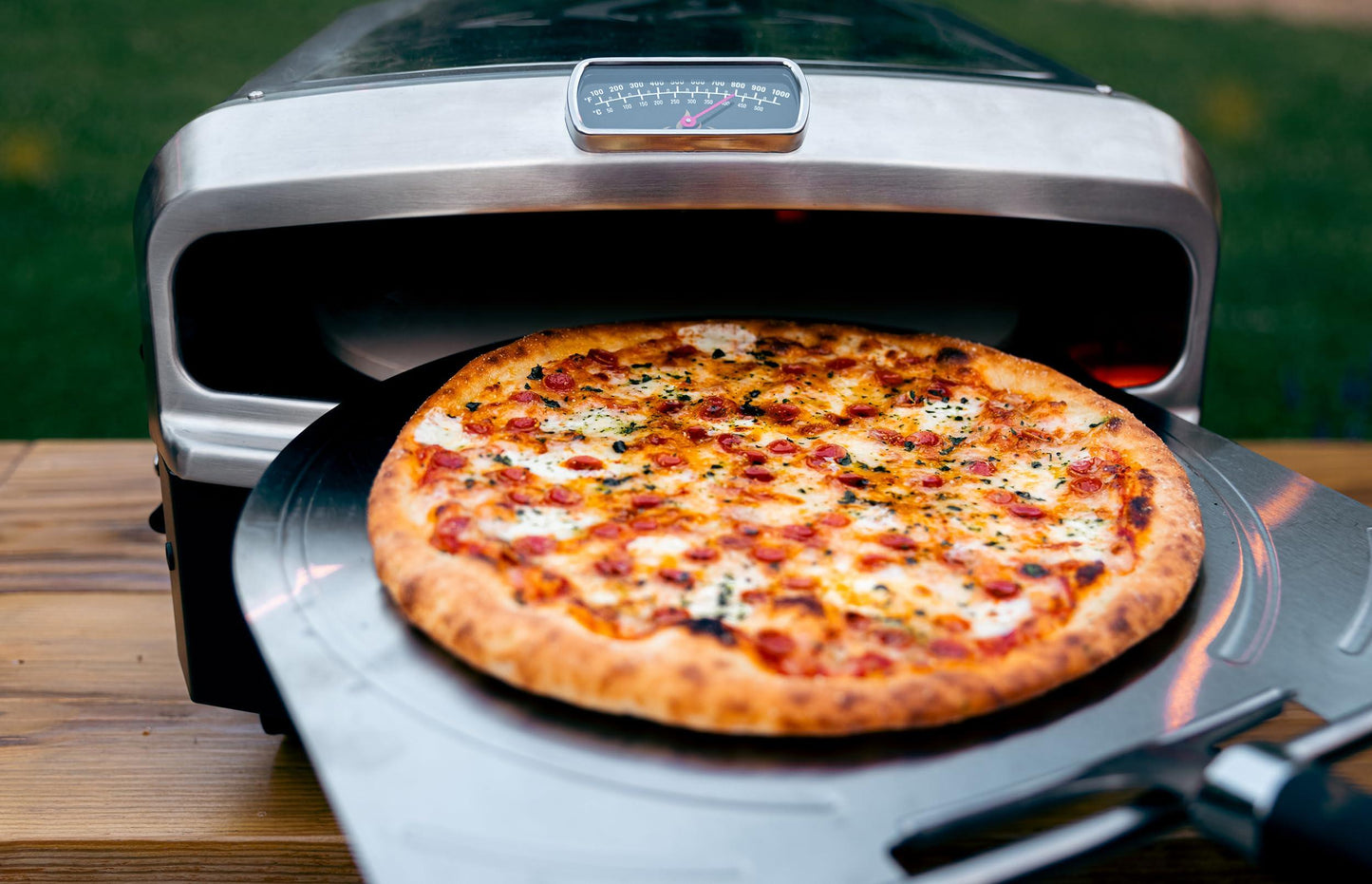 Halo Versa 16 Propane Gas Outdoor Pizza Oven with Rotating Cooking Stone | Portable Appliance for all Outdoor Kitchens - CookCave