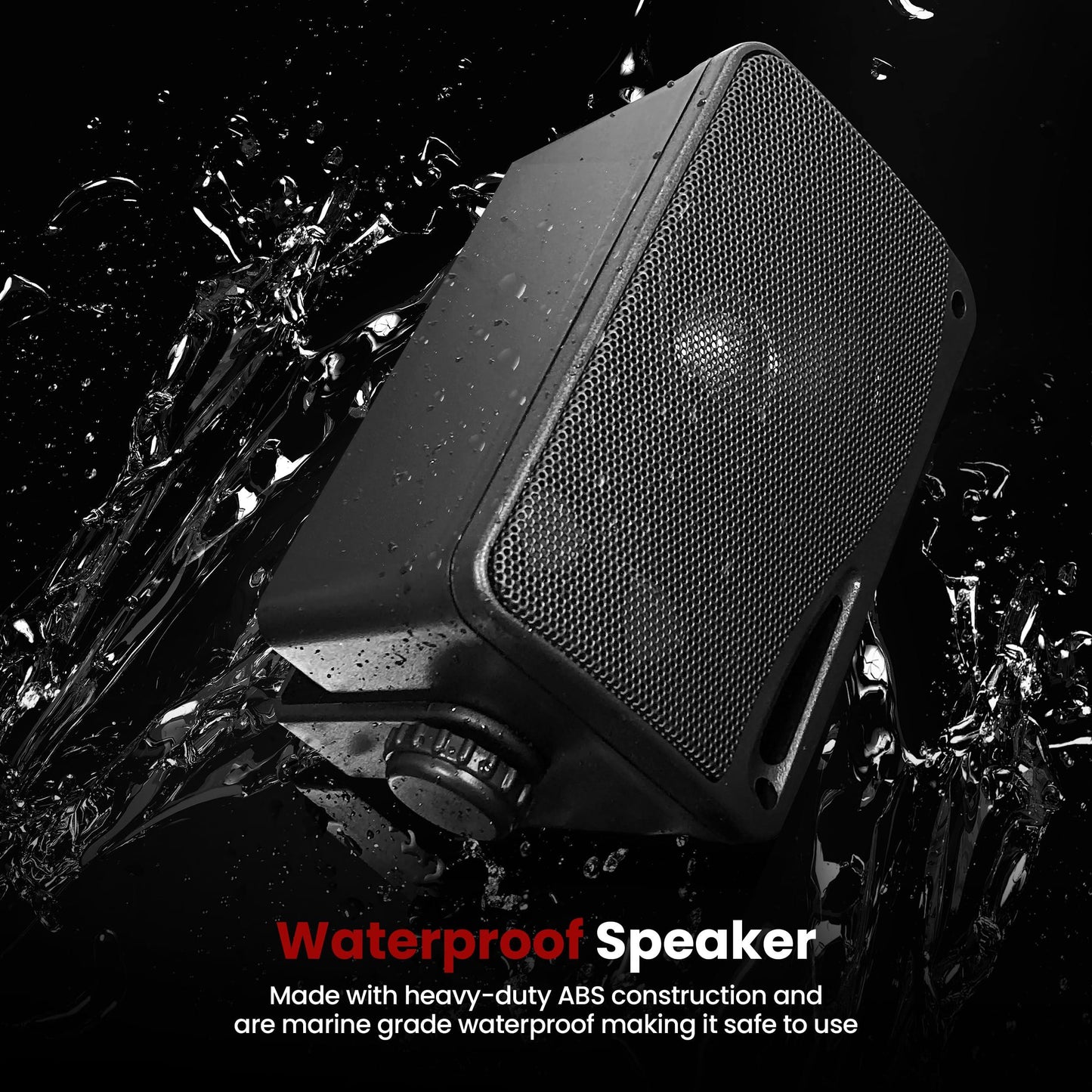 Pyle 3-way Mini Box Speaker System - 3.5 Inch 200 Watt Waterproof Marine Grade Mount Speakers - in a Heavy Duty ABS Enclosure Grill - Home, Boat, Poolside, Patio Indoor Outdoor Use (Black) - CookCave