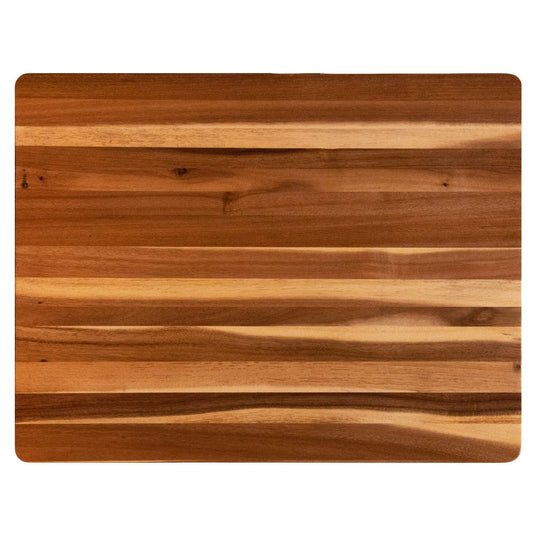 Thirteen Chefs Cutting Boards - Large, Lightweight, 24 x 18 Inch Acacia Wood Chopping Board for Plating, Appetizers, Charcuterie and Kitchen Prep - Portable Cooking Accessories - CookCave