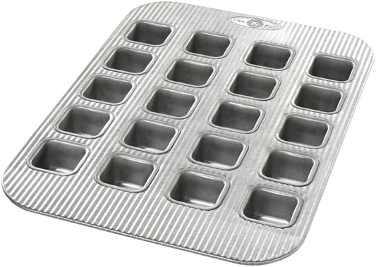 USA Pan Bakeware Aluminized Steel Brownie Bite Pan, 20 Well - CookCave