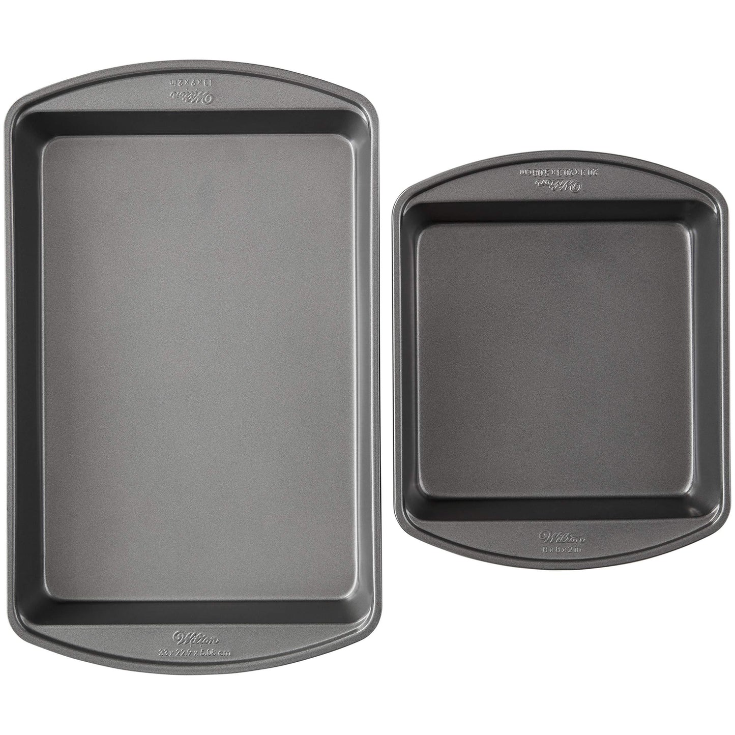 Wilton Perfect Results Premium Non-Stick Oblong and Square Cake Pan Set, 2-Piece - CookCave