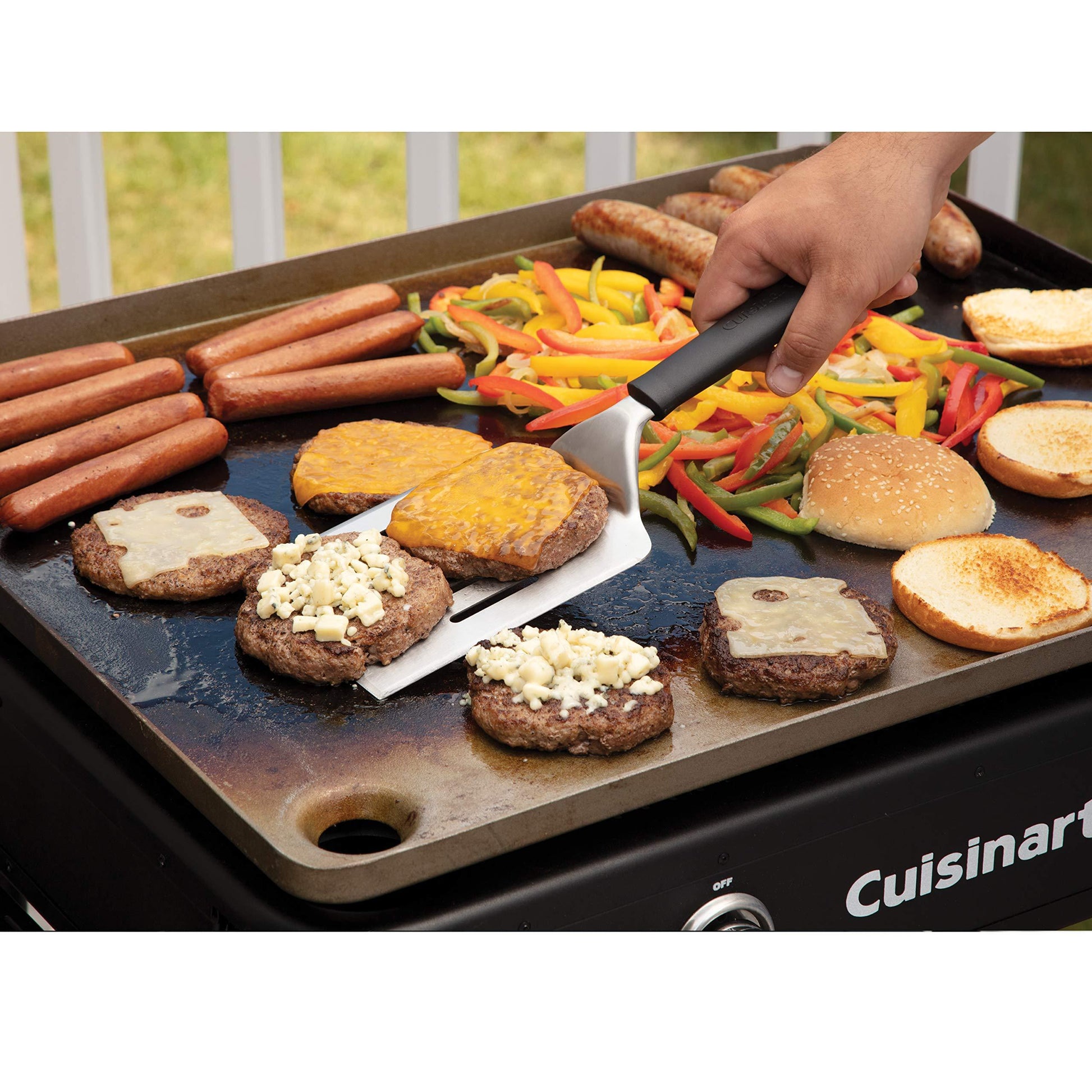 Cuisinart Flat Top Professional Quality Propane CGG-0028 28" Two Burner Gas Griddle - CookCave