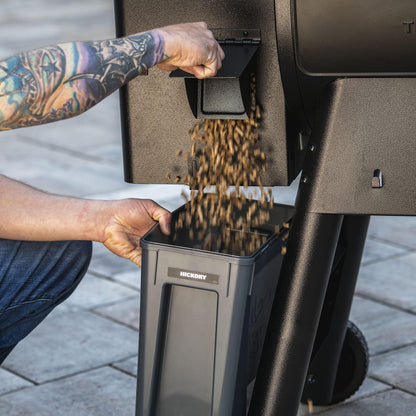 Traeger Pellet Grills BAC637 Stay Dry Pellet Bin, Wood Pellet Storage with Locking Lid, Black - CookCave