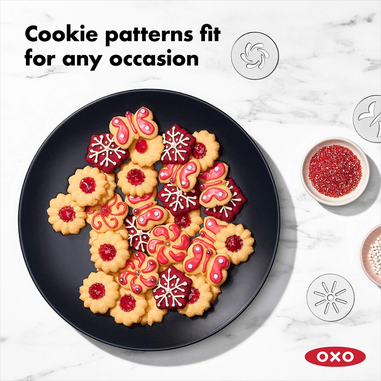 OXO Good Grips 12-Piece Cookie Press Set - CookCave