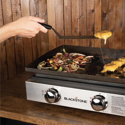 Blackstone Tabletop Griddle, 1666, Heavy Duty Flat Top Griddle Grill Station for Camping, Camp, Outdoor, Tailgating, Tabletop – Stainless Steel Griddle with Knobs & Ignition, Black, 22 inch - CookCave