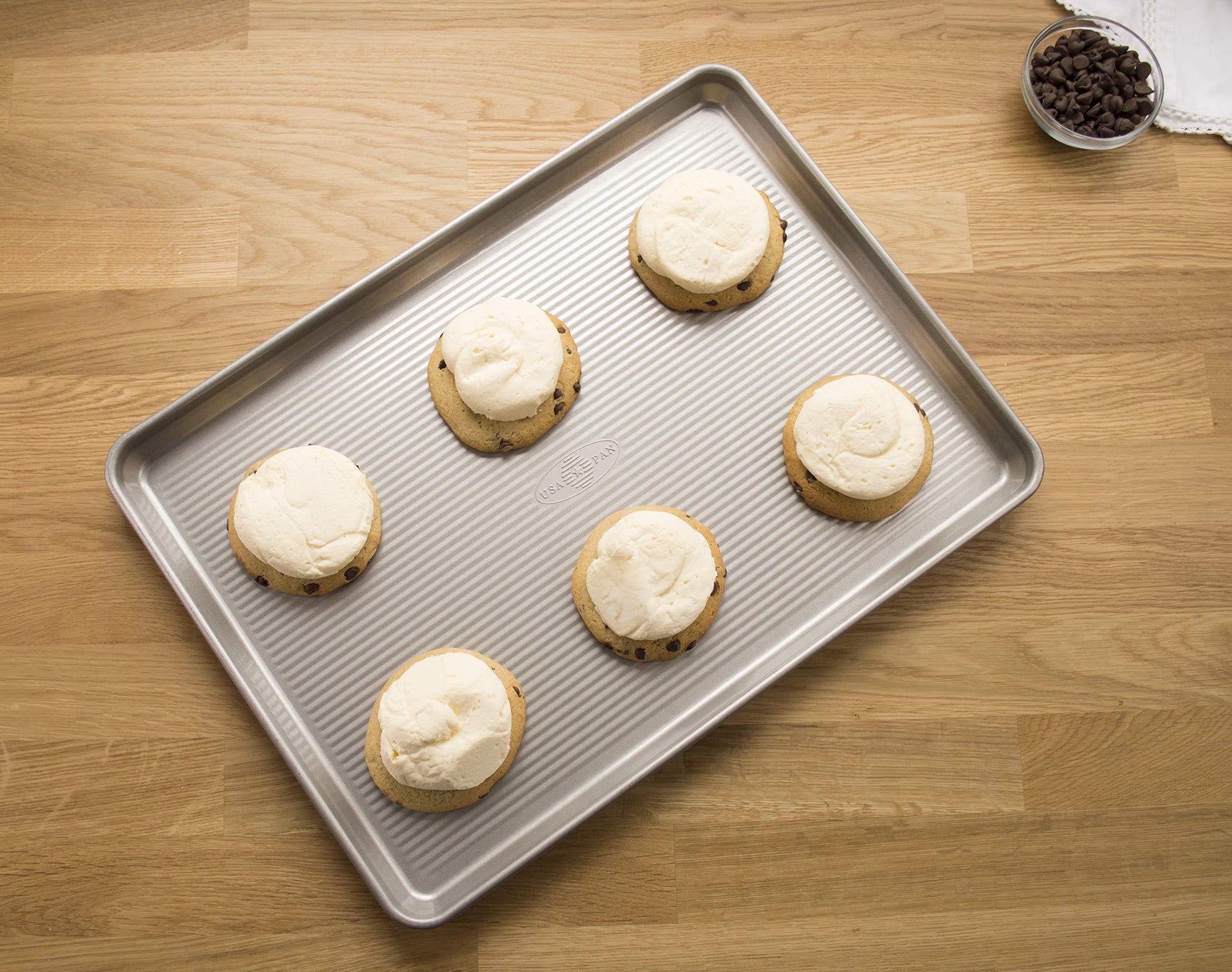 USA Pan Bakeware Heavy Duty Half Sheet, Warp Resistant Nonstick Baking Pan - CookCave
