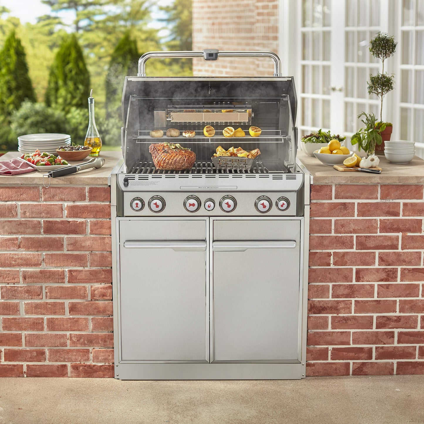 Weber Summit S-460 Built-In Liquid Propane in Stainless Steel Grill - CookCave