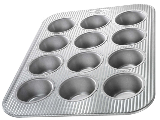 USA Pan Bakeware Muffin Pan, 12-Well, Aluminized Steel - CookCave