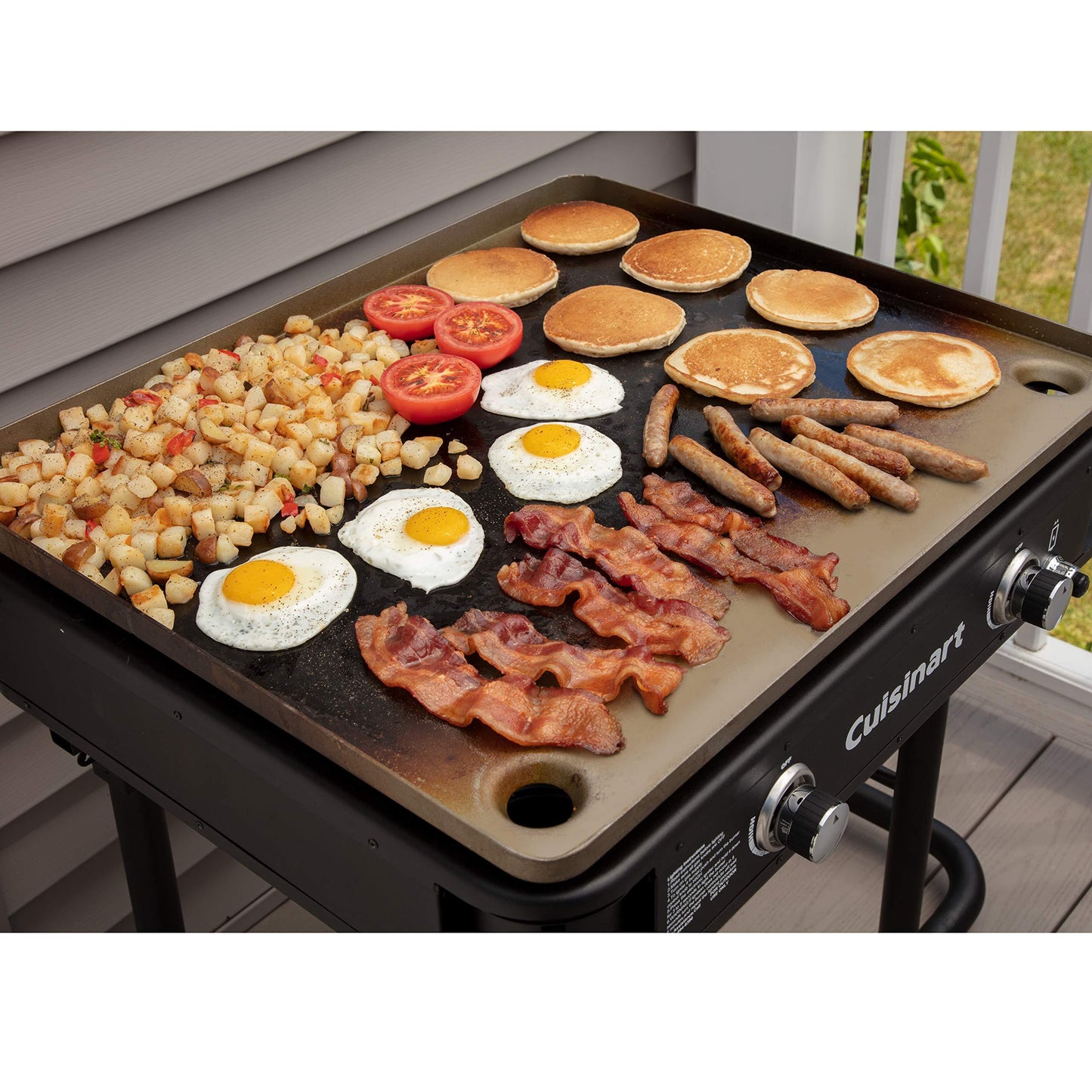 Cuisinart Flat Top Professional Quality Propane CGG-0028 28" Two Burner Gas Griddle - CookCave