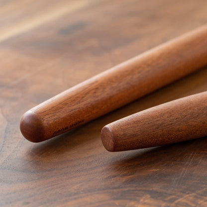 Muso Wood Sapele Wooden French Rolling Pin for Baking, Tapered Roller for Fondant, Pie Crust, Cookie, Pastry (French 15-3/4inch) - CookCave