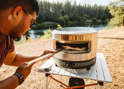 Solo Stove Pi Prime Gas Pizza Oven Outdoor | Portable, Stainless Steel Powerful Demi-Dome Heating, Cordierite Pizza Stone, Panoramic Opening, Perfect for Authentic Stone Baked Pizzas - CookCave