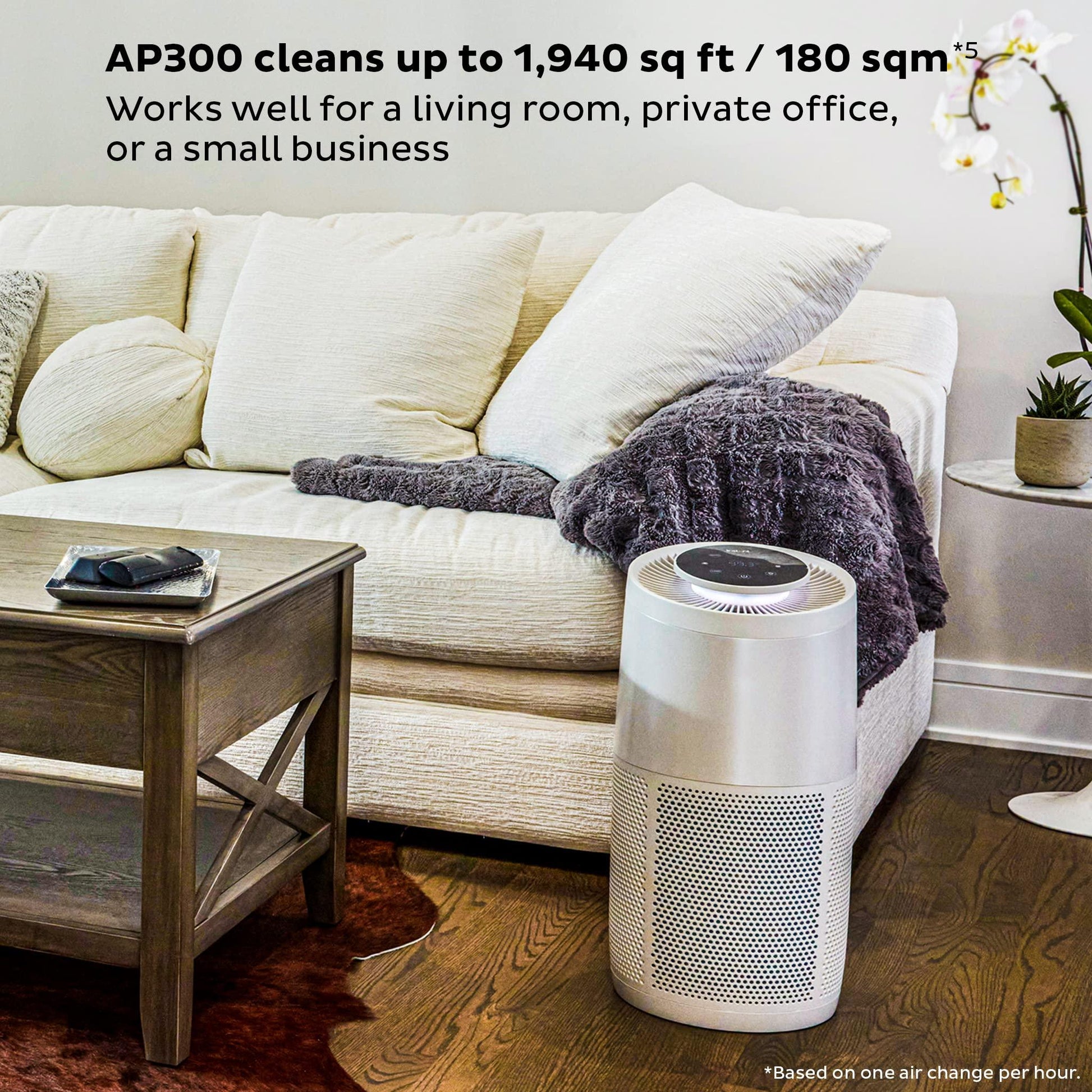 Instant HEPA Quiet Air Purifier, From the Makers of Instant Pot with Plasma Ion Technology for Rooms up to 1,940ft2, removes 99% of Dust, Smoke, Odors, Pollen & Pet Hair, for Bedrooms, Offices, Pearl - CookCave