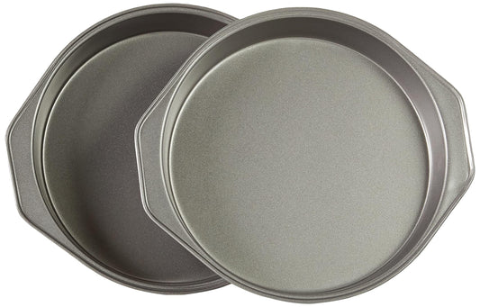 Amazon Basics Nonstick Round Baking Cake Pan, 9 Inch, Set of 2, Gray, 10.7x9.7x1.5cm - CookCave