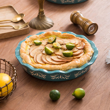 Sagoskat Pie Pan Ceramic Pie Plate 10inch Deep Dish Pie Pans Nonstick Pie Dish Easy-Clean Pie Pan Baking Pans For Kitchen - CookCave