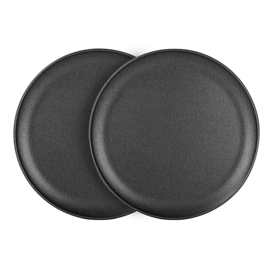 G&S Metal Products Companu ProBake Set of Two Teflon Xtra Nonstick 12-inch Pizza Pans, Dark Gray, PB245-AZ - CookCave