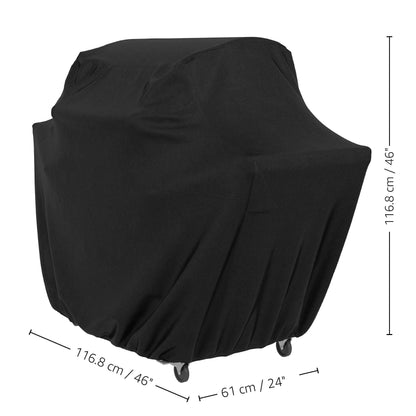 Amazon Basics Gas Grill Barbecue Cover, 46 inch / Small, Black - CookCave