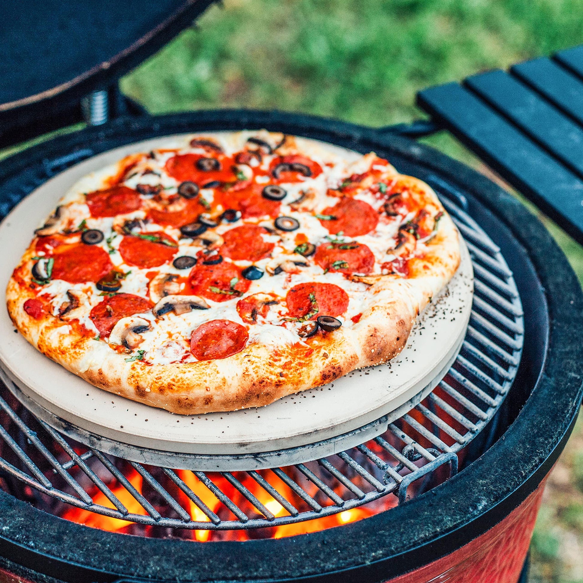 Kamado Joe BJ-PS24 Big Joe Pizza Stone, White - CookCave