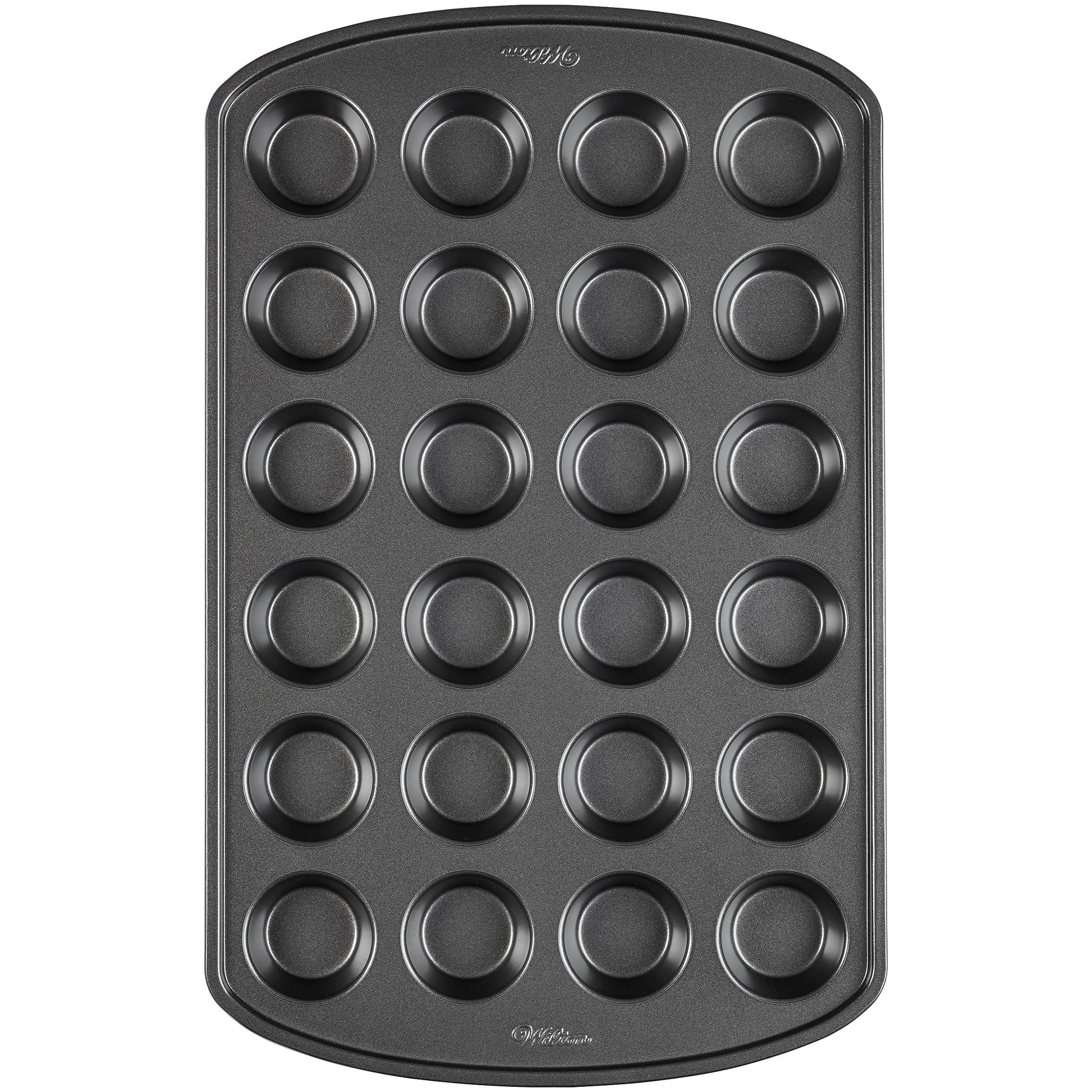 Wilton mini muffin pan, Silver - CookCave