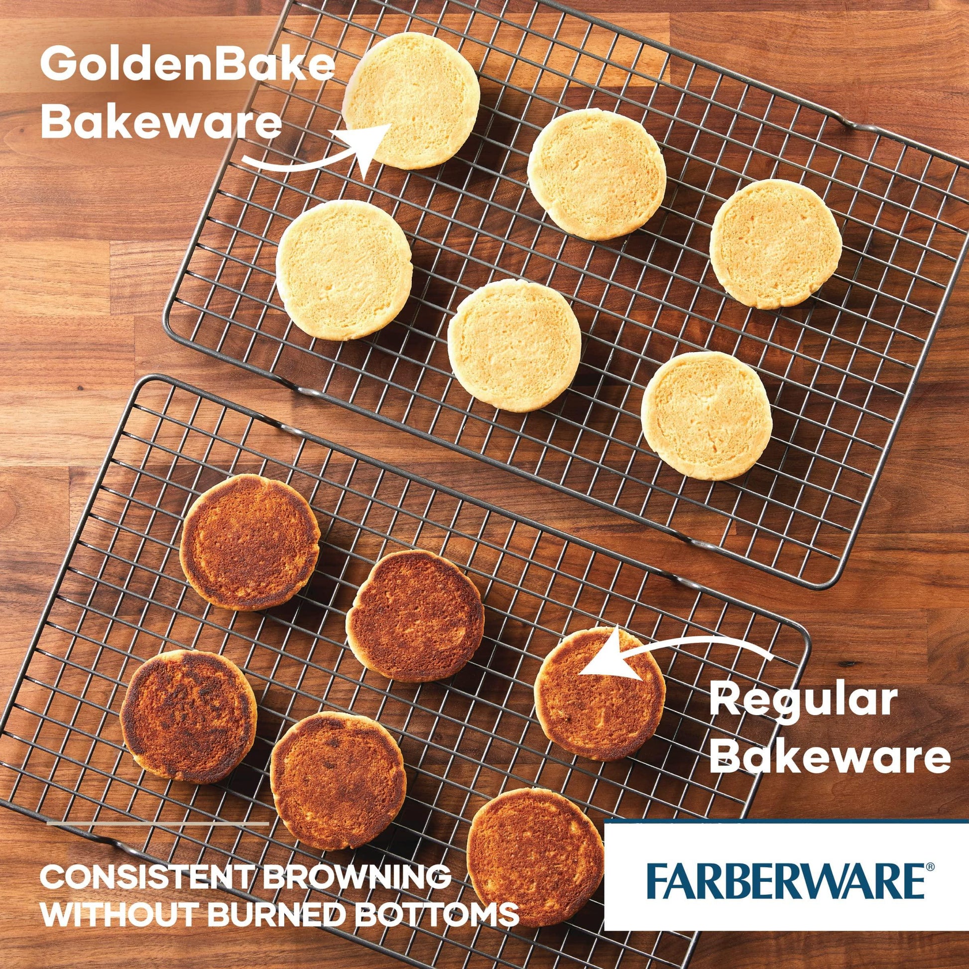 Farberware GoldenBake Bakeware Nonstick Baking Pan/Cake Pan with Lid, Rectangle, Insulated, 9 Inch x 13 Inch - Gray - CookCave