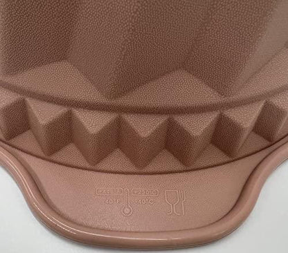 A person who loves life 10" Silicone Bundt Cake Pan, Non-Stick Silicone Bundt Pan with Handle, Home Baking DIY Cake Mold for Cake, Chocolate, Jelly, Bread, Gelatin (Nordic Pink) - CookCave