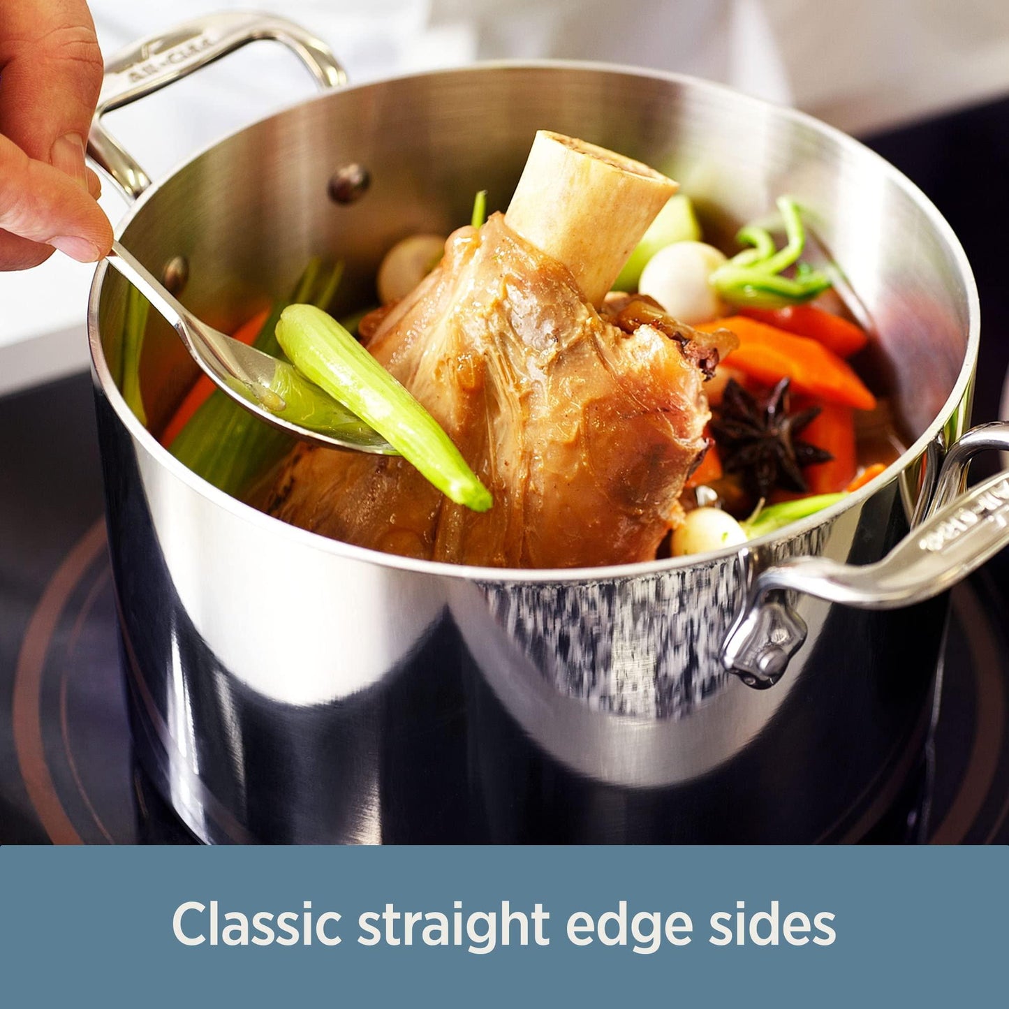 All-Clad D3 3-Ply Stainless Steel Sauce Pan 3 Quart Induction Oven Broiler Safe 600F Pots and Pans, Cookware Silver - CookCave