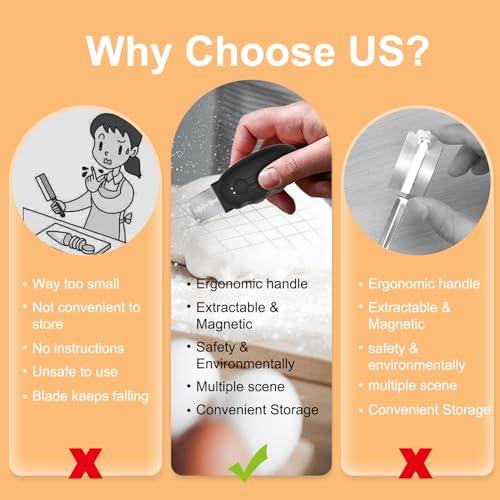Ansbell Magnetic Bread Lame Dough Scoring Tool - Extractable Sourdough scoring tool for Homemade Sourdough Bread Make, Must Baking Tool for Bread Baking Making Tools Supplies Accessories - CookCave