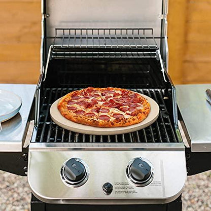 Arcedo 12 Inch Round Pizza Stone for Oven and Grill, Baking Stone for Bread, Small Cordierite Pizza Grilling Stone, Heavy Dudy Oven Stone Pizza Pan, Perfect for Baking Crispy Pizzas, Bread, Cookies - CookCave