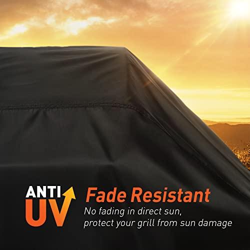 Arcedo Small Grill Cover 32 Inch, 2 Burner BBQ Gas Grill Cover, Heavy Duty Waterproof Outdoor Barbecue Cover, Fits Weber, Char Broil, Nexgrill and More Grills with Collapsed Side Tables - CookCave