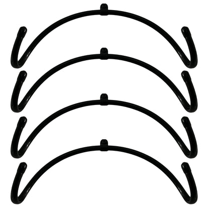 AUXPhome Rolling Pin Holder, 4-Pack, Adjustable Metal Display Rack, Rustic Black Finish, Holds 4 Rolling Pins - CookCave