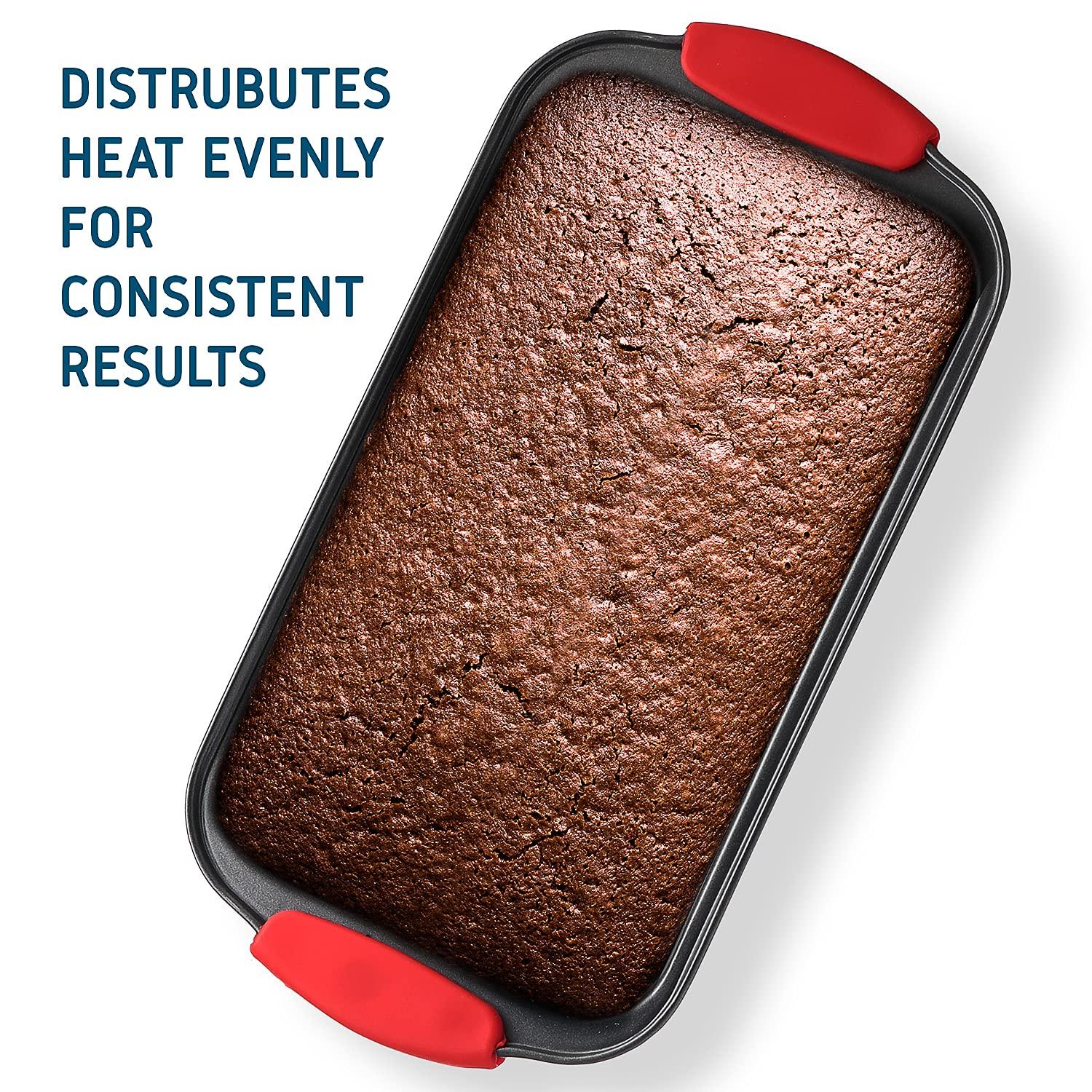 Baking Pan Set, 15 Piece Premium Nonstick Bakeware Sets BPA Free, Cookie Sheets Nonstick Steel Baking Sheets for Oven with Muffin Pan, Cake Pan & Kitchen Utensils - Black - CookCave