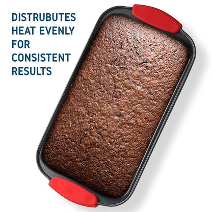 Baking Pan Set, 15 Piece Premium Nonstick Bakeware Sets BPA Free, Cookie Sheets Nonstick Steel Baking Sheets for Oven with Muffin Pan, Cake Pan & Kitchen Utensils - Black - CookCave