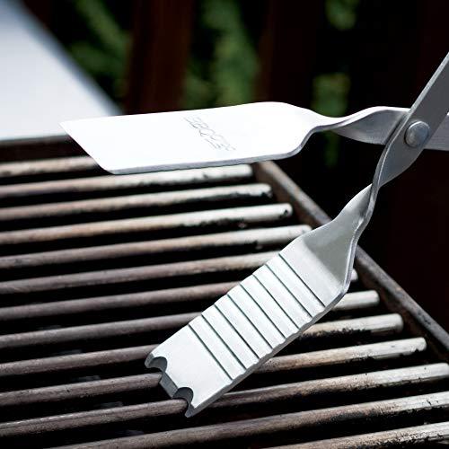 BBQ Croc 3-in-1 Barbecue Tong Tool & 18-inch Lightweight Tongs, Spatula and Grill Scraper - CookCave