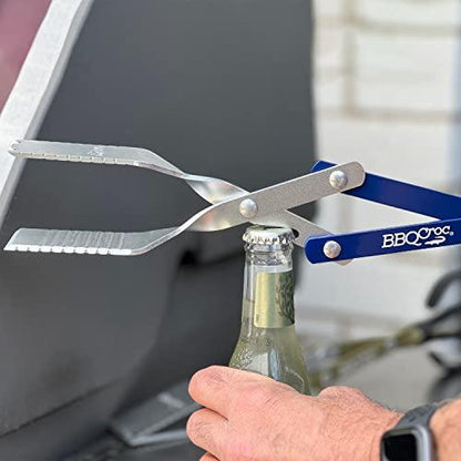 BBQ Croc 3-in-1 Barbecue Tong Tool & 18-inch Lightweight Tongs, Spatula and Grill Scraper - CookCave