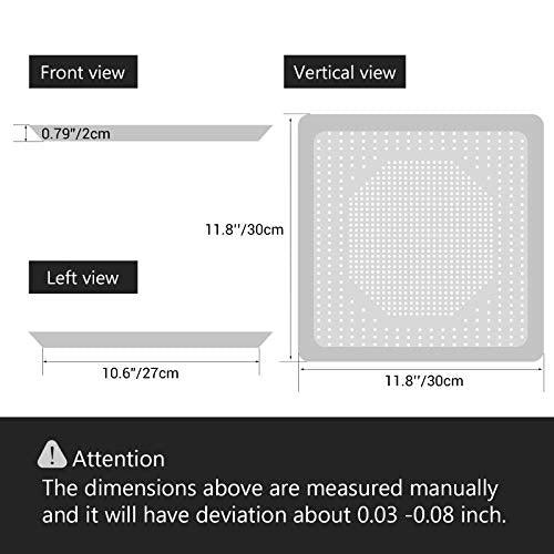 Beasea Square Pizza Pan for Oven, 11.8 Inch Pizza Pan with Holes Aluminum Alloy Pizza Oven Tray Pizza Crisper Pan Pizza Baking Tray Bakeware for Home Restaurant Kitchen - CookCave