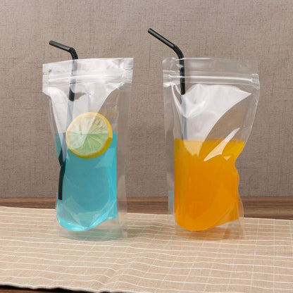 Blisstime 50 Pack Stand Up Pouch Bags, Resealable Clear Zip Lock Pouches With Tear Notch for Food Packing (3.9 X 5.9IN) - CookCave