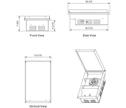 Bonfire Outdoor Kitchen Drop-In Single Side Burner with Lid for Outdoor BBQ Island, with Conversion Kit, 304 Stainless Steel, CBASSB - CookCave