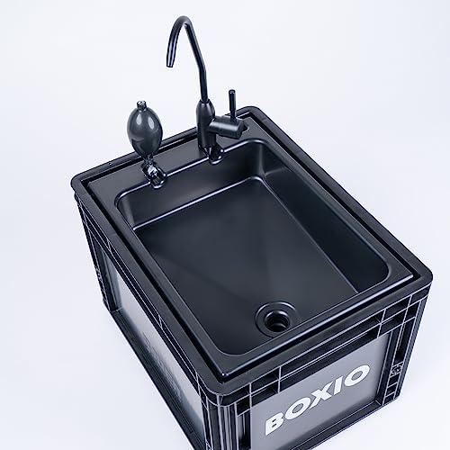BOXIO Wash Portable Sink - Convenient Camping Sink Solution! Compact with Unique Design, Separate Canister, Lightweight Mobile Sink for Garden/Camping/Outdoor Events/Gatherings/Worksite/RV/Indoor - CookCave