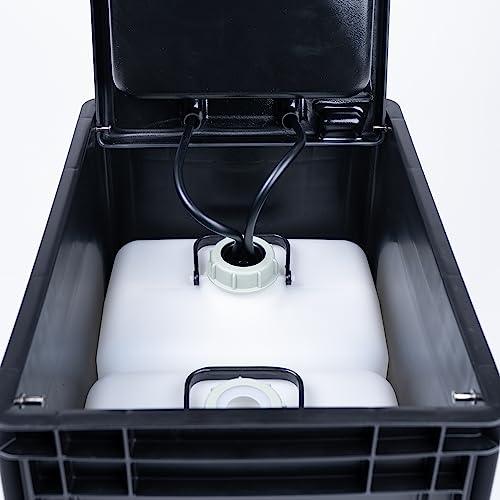 BOXIO Wash Portable Sink - Convenient Camping Sink Solution! Compact with Unique Design, Separate Canister, Lightweight Mobile Sink for Garden/Camping/Outdoor Events/Gatherings/Worksite/RV/Indoor - CookCave