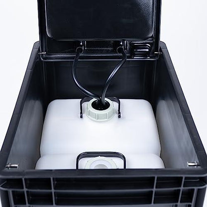 BOXIO Wash Portable Sink - Convenient Camping Sink Solution! Compact with Unique Design, Separate Canister, Lightweight Mobile Sink for Garden/Camping/Outdoor Events/Gatherings/Worksite/RV/Indoor - CookCave