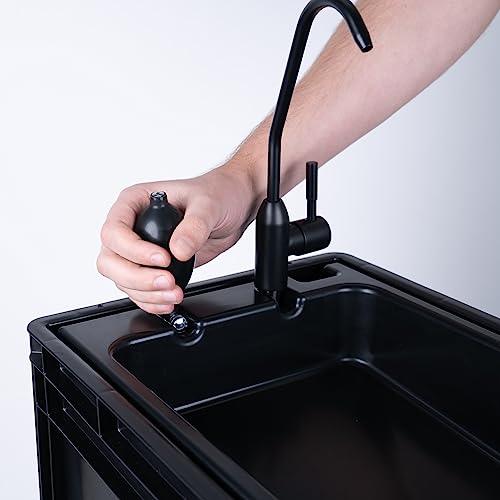 BOXIO Wash Portable Sink - Convenient Camping Sink Solution! Compact with Unique Design, Separate Canister, Lightweight Mobile Sink for Garden/Camping/Outdoor Events/Gatherings/Worksite/RV/Indoor - CookCave