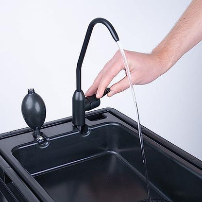 BOXIO Wash Portable Sink - Convenient Camping Sink Solution! Compact with Unique Design, Separate Canister, Lightweight Mobile Sink for Garden/Camping/Outdoor Events/Gatherings/Worksite/RV/Indoor - CookCave