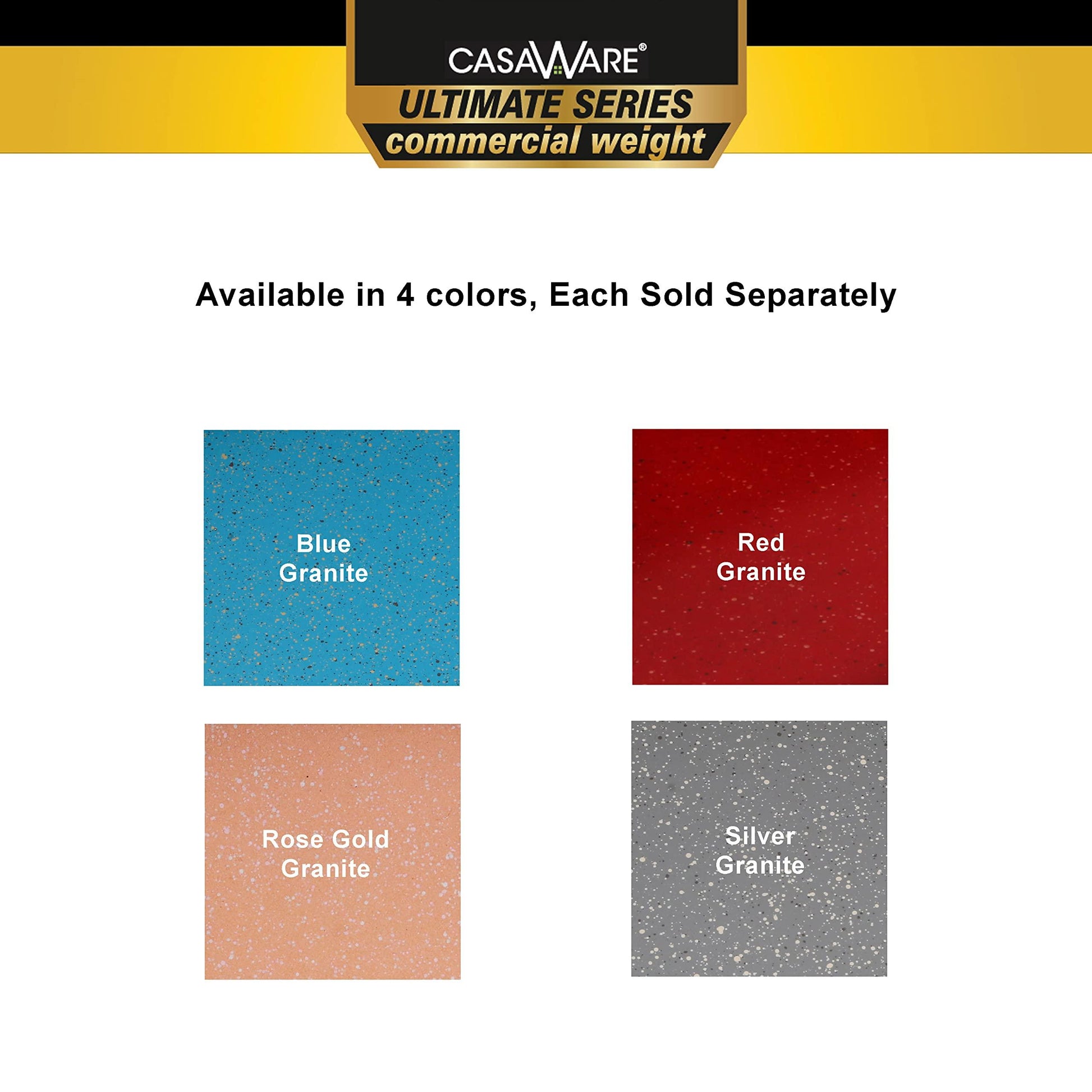 casaWare 3pc Ultimate Commercial Weight Cookie Sheet Set, Two 15 x 10-Inch Pans, One 13 x 9-Inch-Inch Pan (Blue Granite) - CookCave