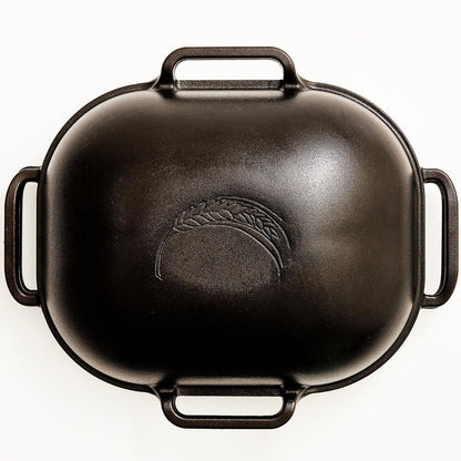 Challenger Bread Pan - Made in the USA - Cast Iron Loaf Pan with Lid for Homemade Breadmaking Sealed Bread Cloche Inverted Dutch Oven Set for Baking - CookCave