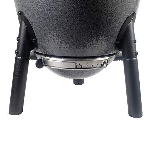 Char-Griller E86714 AKORN Jr. Kamado, Ash Portable Charcoal Grill - CookCave