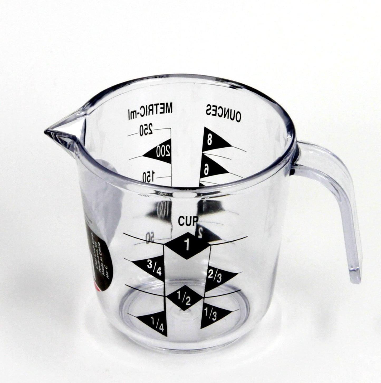 Chef Craft Select Plastic Measuring Cup, 1 Cup Capacity, Clear - CookCave