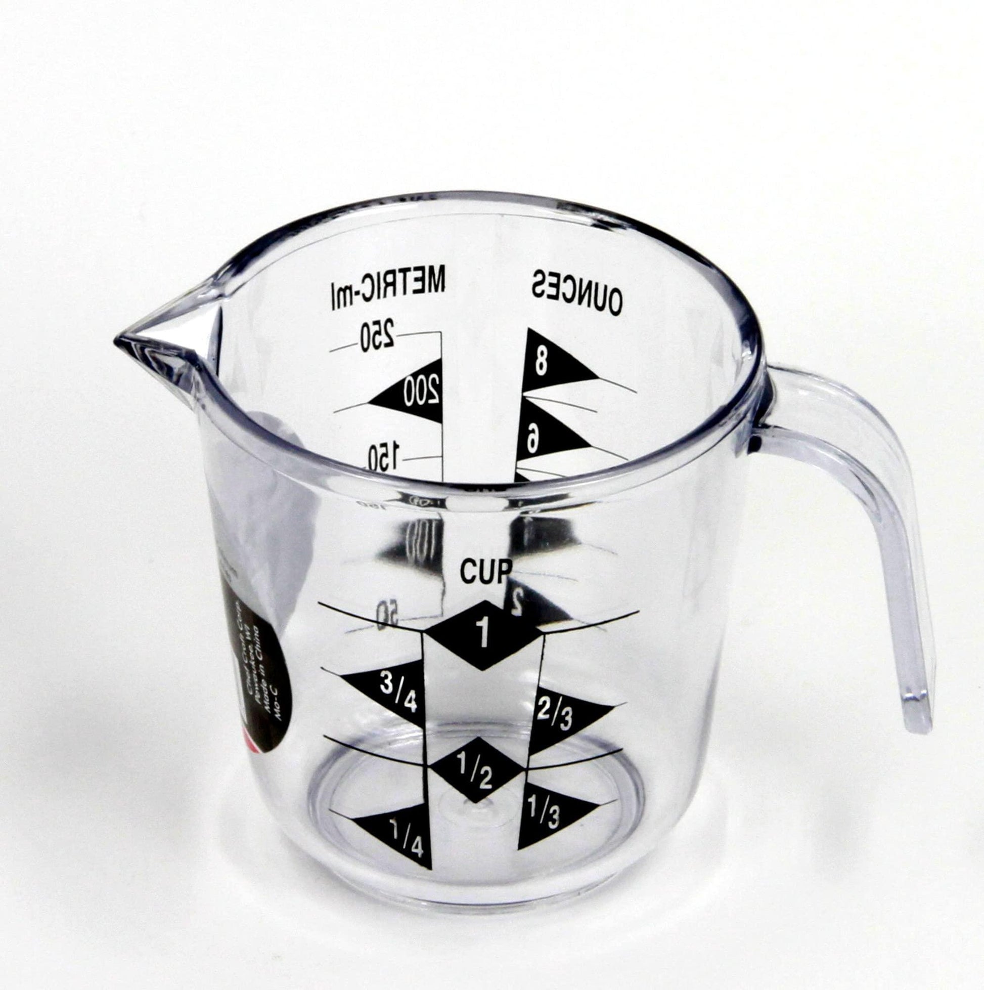 Chef Craft Select Plastic Measuring Cup, 1 Cup Capacity, Clear - CookCave