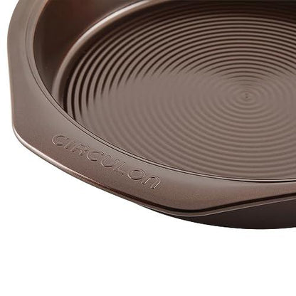 Circulon Nonstick Bakeware Set with Nonstick Bread Pan, Baking Pans, Baking Sheets, Cookie Sheets, Cake Pan and Muffin Pan / Cupcake Pan - 10 Piece, Chocolate Brown - CookCave
