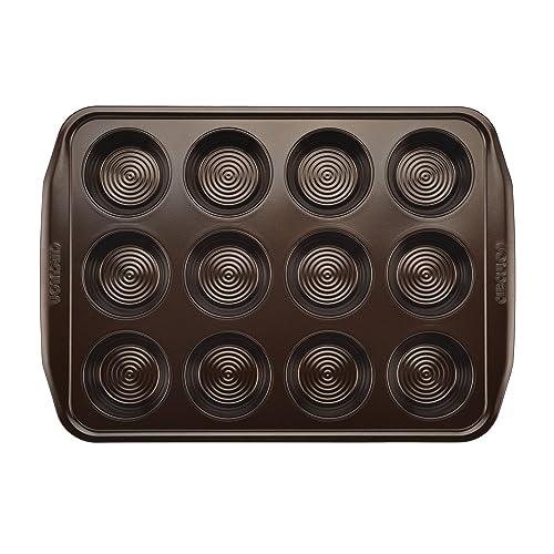 Circulon Nonstick Bakeware Set with Nonstick Bread Pan, Baking Pans, Baking Sheets, Cookie Sheets, Cake Pan and Muffin Pan / Cupcake Pan - 10 Piece, Chocolate Brown - CookCave